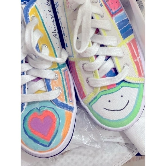 Keds womens /girls sneakers Artsy Painted size 6.5 NEW - Picture 4 of 12